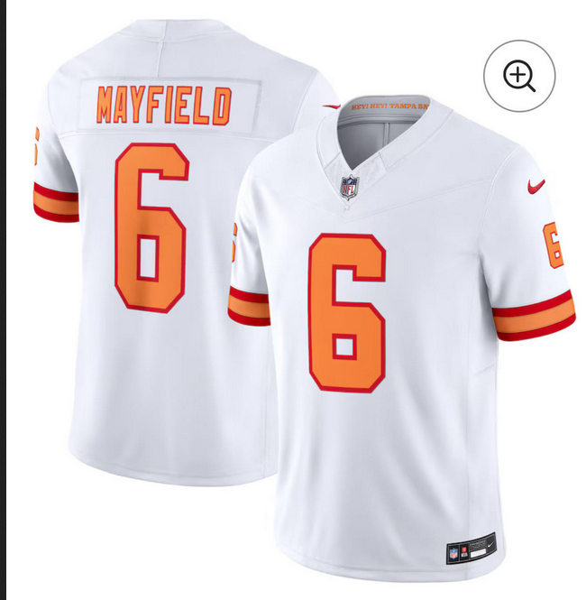 Men Tampa Bay Buccaneers 6 Mayfield white 2025 Nike NFL JERSEY002
